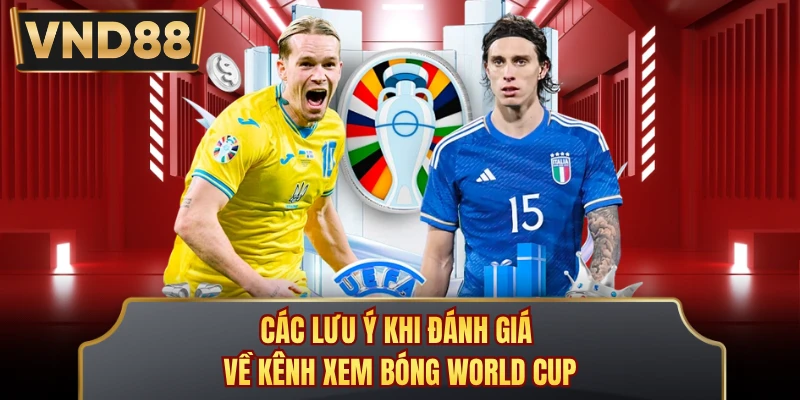 Các lưu ý khi đánh giá về kênh xem bóng World Cup