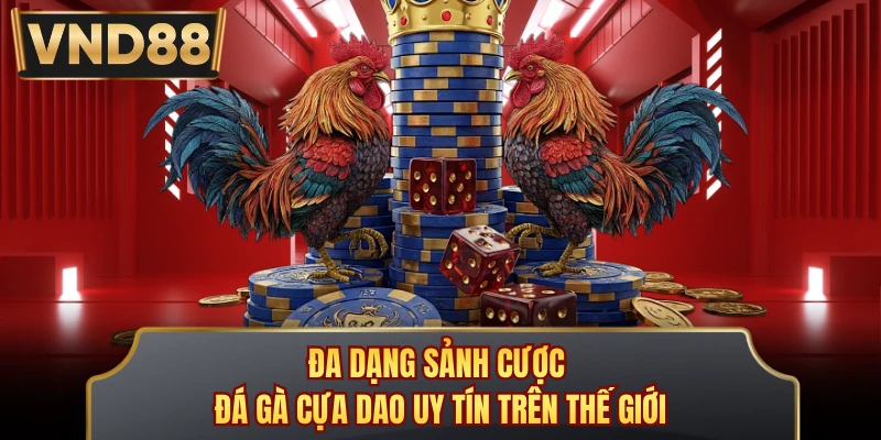 Đa dạng sảnh cược đá gà cựa dao uy tín trên thế giới