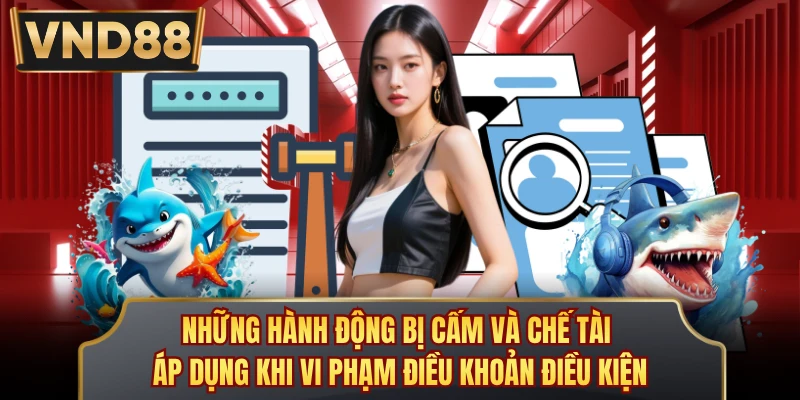 Những hành động bị cấm và chế tài áp dụng khi vi phạm điều khoản điều kiện